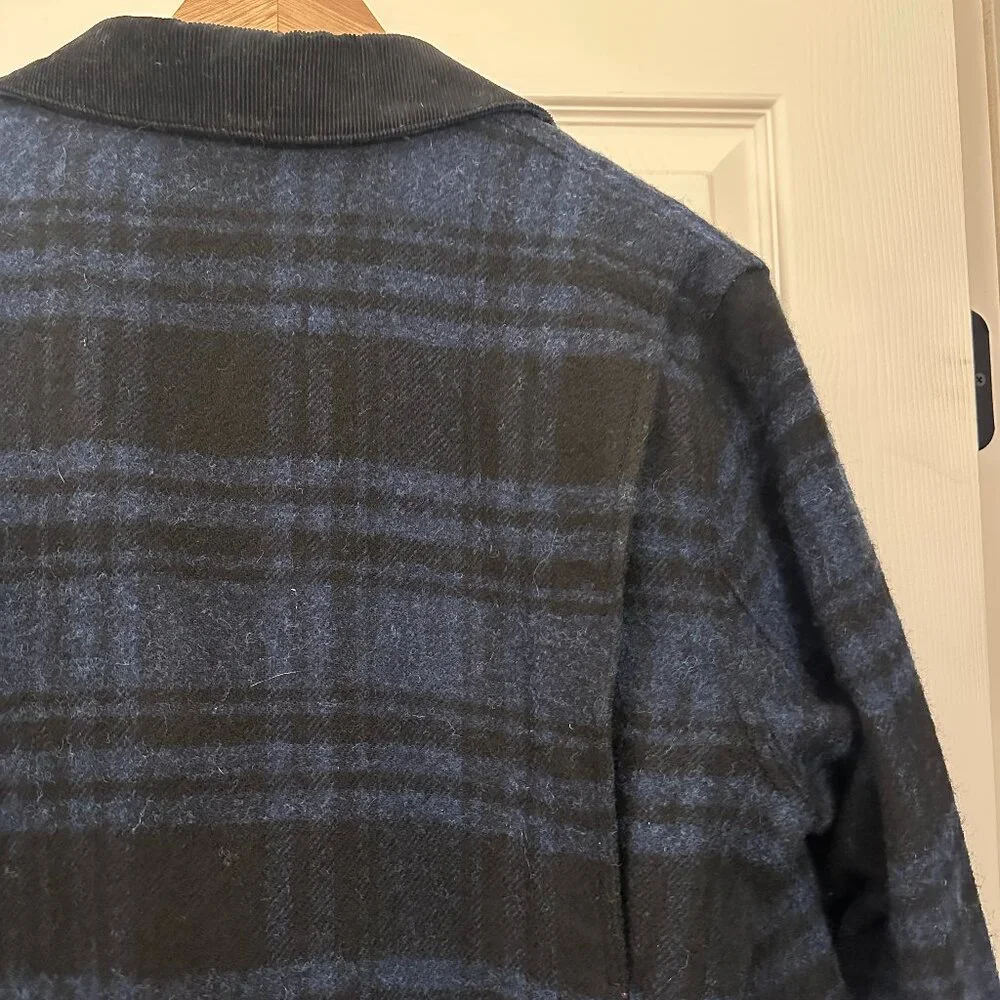 Barn Jacket™ in plaid English wool with PrimaLoft